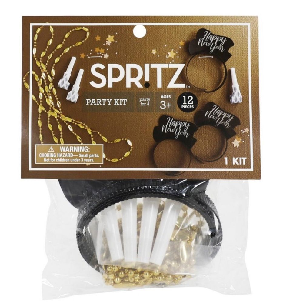 Spritz happy new year party kit – party for 4 -12 pieces